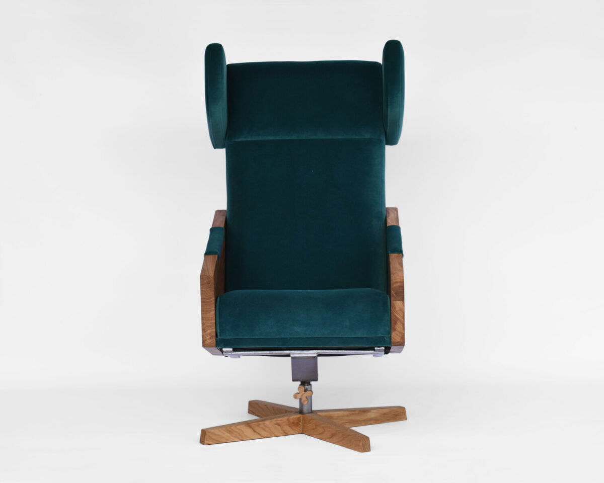 nowoczesny fotel uszak, fotel w skandynawskim stylu, wypoczynkowy fotel do salonu